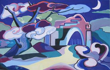 Print of Art Deco Landscape Paintings by Phung Wang