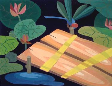 Print of Art Deco Garden Paintings by Phung Wang