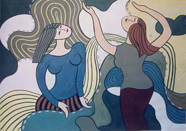 Print of Art Deco Women Paintings by Phung Wang