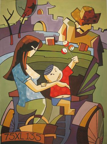 Print of Family Paintings by Phung Wang