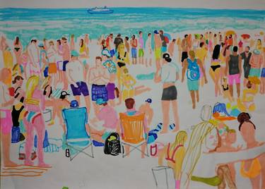 Print of Beach Drawings by juris libeks