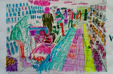 Original Expressionism Food & Drink Drawing by Juris Libeks