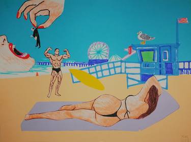 Original Figurative Body Drawing by Juris Libeks
