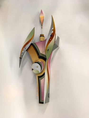 Original Art Deco Geometric Sculpture by Alan Olson