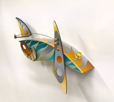 Original Art Deco Abstract Sculpture by Alan Olson