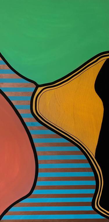 Original Art Deco Abstract Paintings by Salina Mendoza