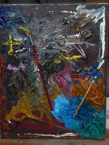 Original Abstract Expressionism Abstract Paintings by Karlo Slišković