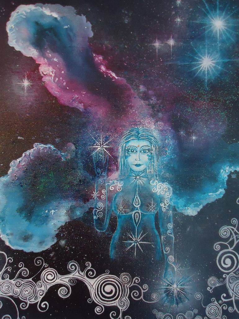 Cosmic Mother Painting by Sioned Williams | Saatchi Art