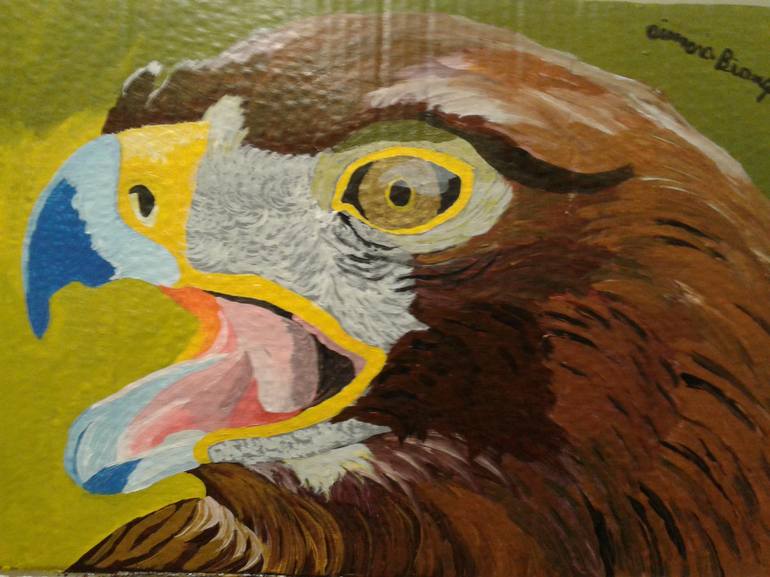 cabeza de águila Painting by Aimara Bianquet | Saatchi Art