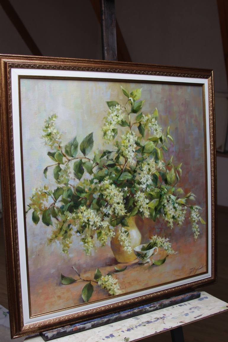 Original Realism Floral Painting by Natalia Kakhtiurina