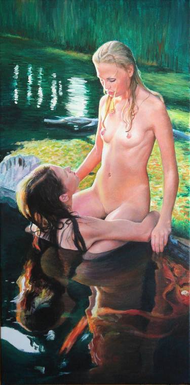 Original Figurative Erotic Paintings by Alexey Linkov