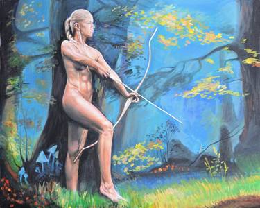 Original Figurative Classical mythology Paintings by Alexey Linkov