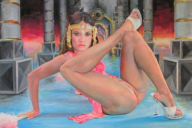 Original Figurative Erotic Paintings by Alexey Linkov