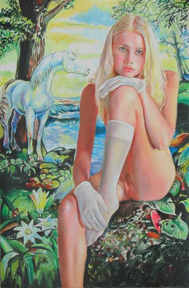 Print of Surrealism Erotic Paintings by Alexey Linkov