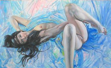 Original Photorealism Erotic Paintings by Alexey Linkov