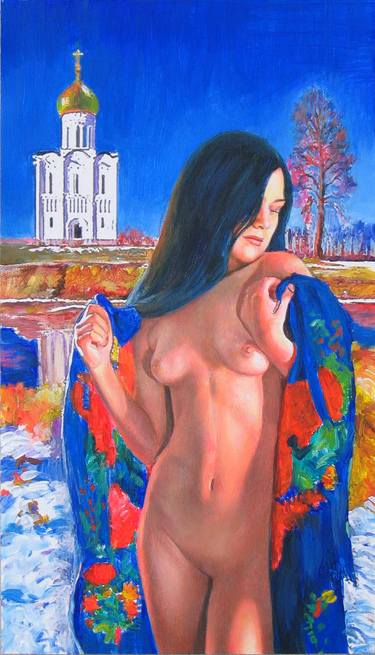 Original Photorealism Nude Paintings by Alexey Linkov