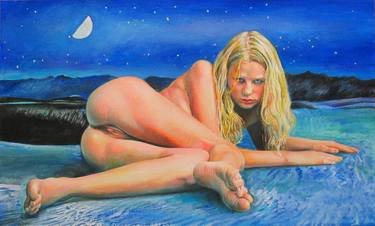 Print of Surrealism Nude Paintings by Alexey Linkov