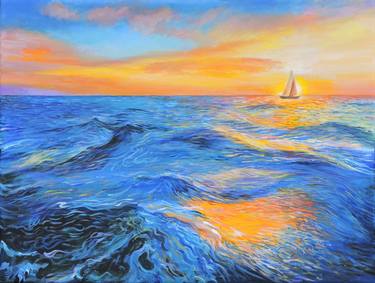Original Expressionism Seascape Paintings by Alexey Linkov