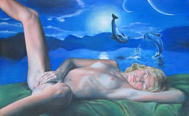 Original Symbolism Erotic Paintings by Alexey Linkov