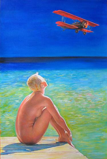 Original Symbolism Transportation Paintings by Alexey Linkov