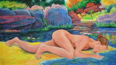 Original Neoclassicism Classical Mythology Painting by Alexey Linkov