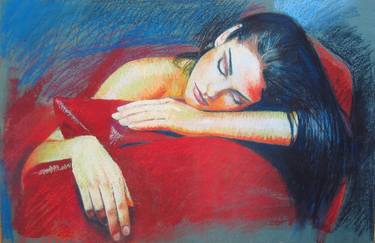 Original Figurative Women Painting by Alexey Linkov