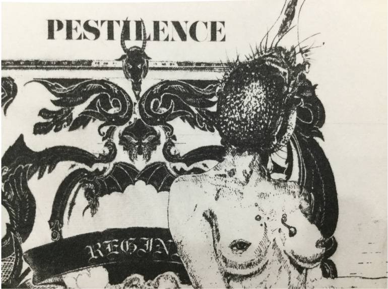 Original Dada Typography Printmaking by Dan May