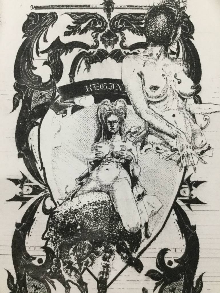 Original Dada Typography Printmaking by Dan May