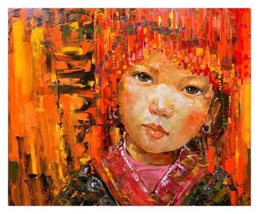 Original Portrait Painting by Josie Nguyen