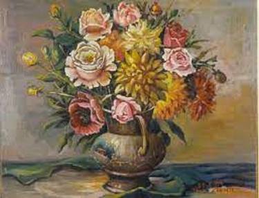 Original Floral Paintings by AURELIA ZAGAMI