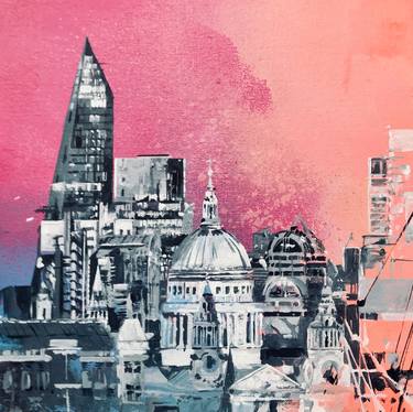 Print of Cities Paintings by Gosia Tomczuk