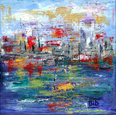 Original Abstract Landscape Paintings by Bibzie Priori