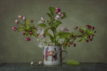 Crab apple blossom in a Chinese cup thumb