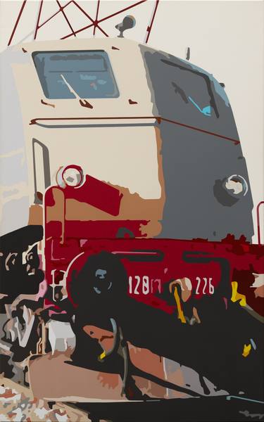 Original Figurative Train Paintings by Gianni Chiacchio