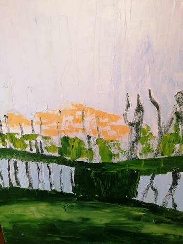 Original Abstract Landscape Paintings by Lizzie Tobin