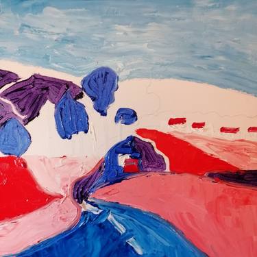 Original Abstract Landscape Paintings by Lizzie Tobin