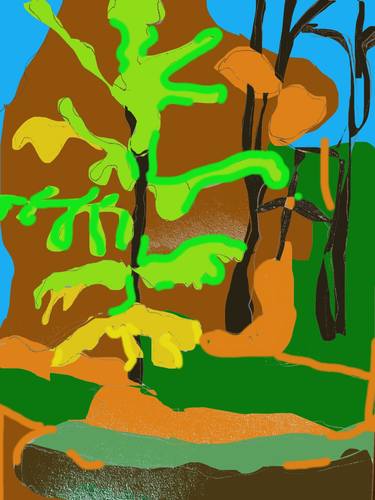 Original Contemporary Landscape Digital by Lizzie Tobin