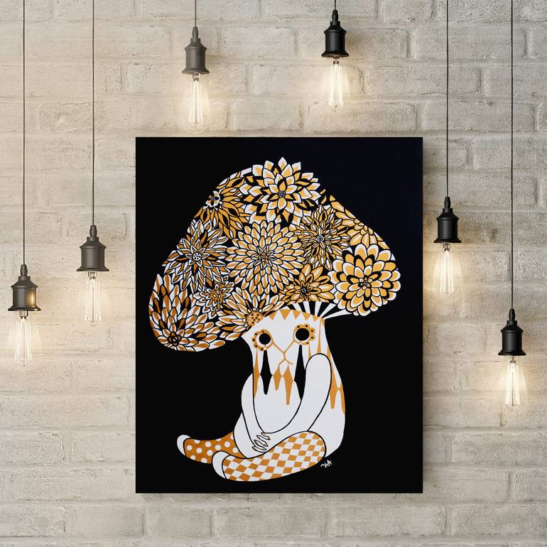 Original Pop Art Love Painting by Yoshie Allan