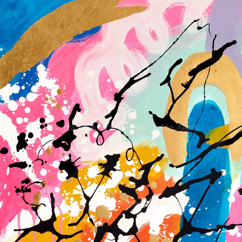 Original Contemporary Abstract Painting by Yoshie Allan