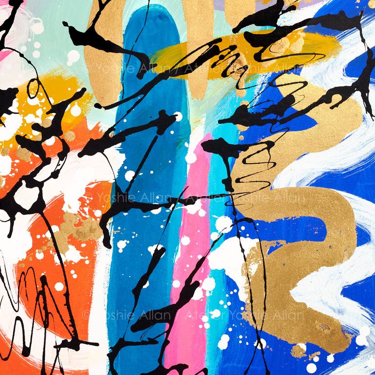 Original Contemporary Abstract Painting by Yoshie Allan