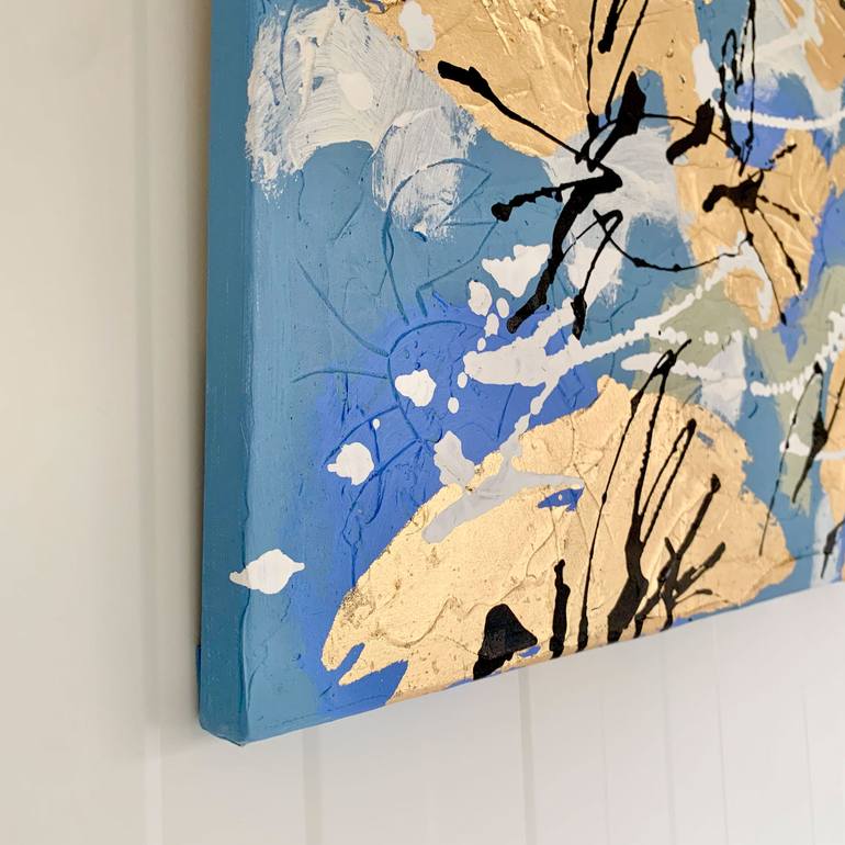 Original Abstract Animal Mixed Media by Yoshie Allan