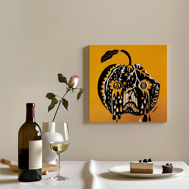 Original Contemporary Geometric Painting by Yoshie Allan