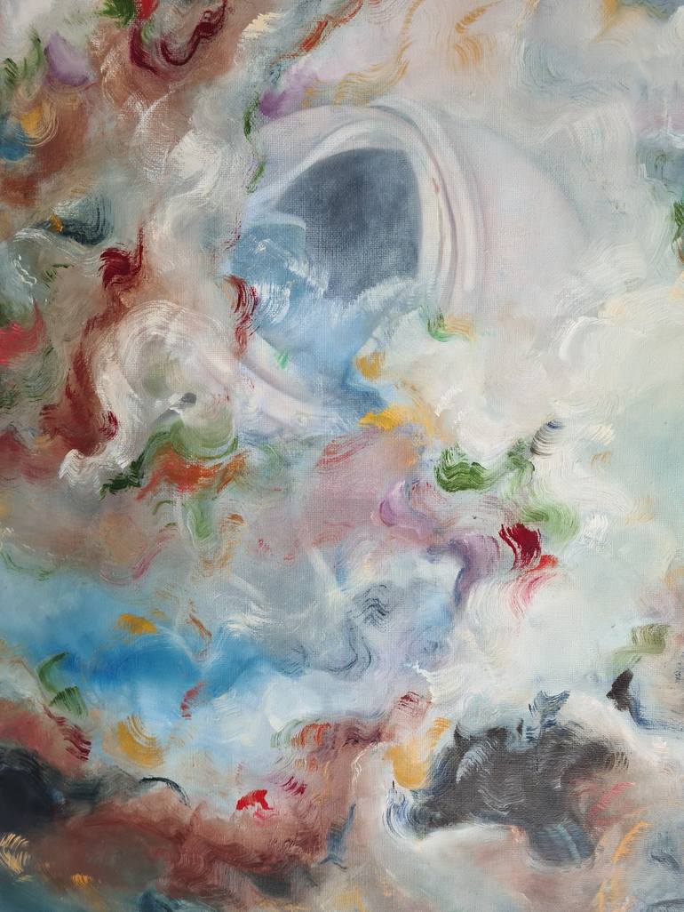 Original Abstract Fantasy Painting by Lena Applebaum 