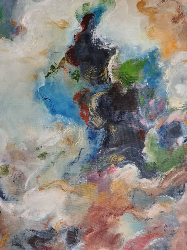 Original Abstract Fantasy Painting by Lena Applebaum 