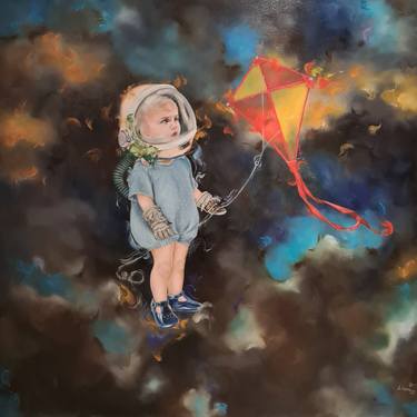 Trapped Stars. Space baby is holding a Space Kite. thumb