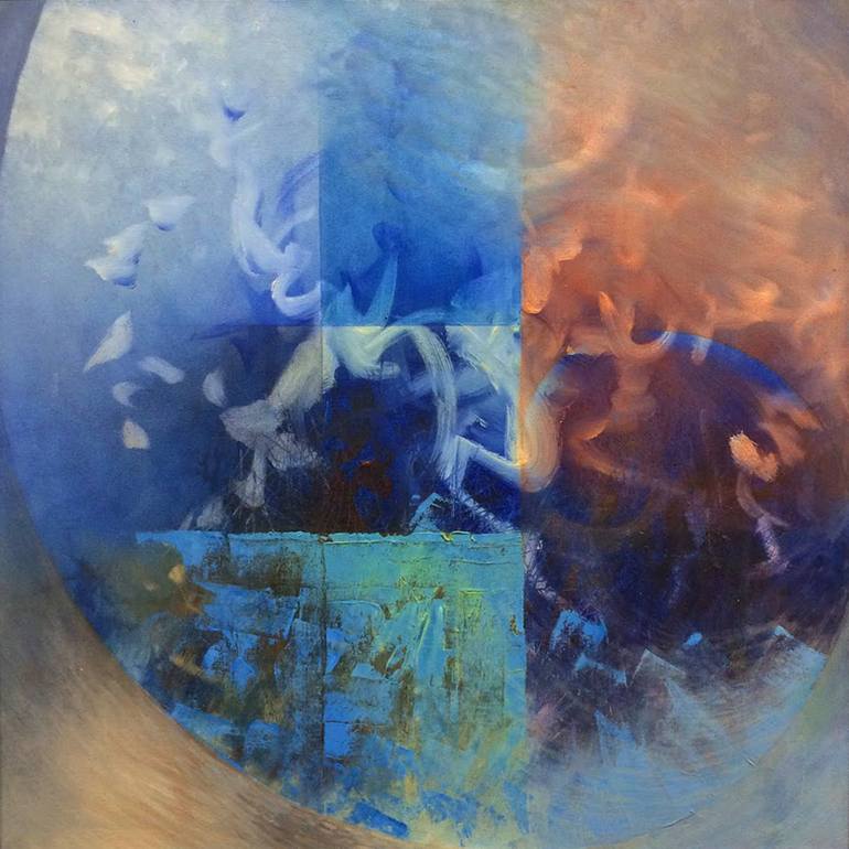 Original Abstract Expressionism Abstract Paintings by Vasile Marius Lupu