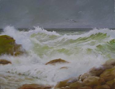 Print of Realism Seascape Paintings by Ralph Molyneux