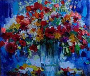 Original Floral Paintings by Olga Muzychenko
