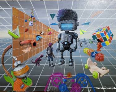 Original Pop Art World Culture Paintings by Hendra Prasetya