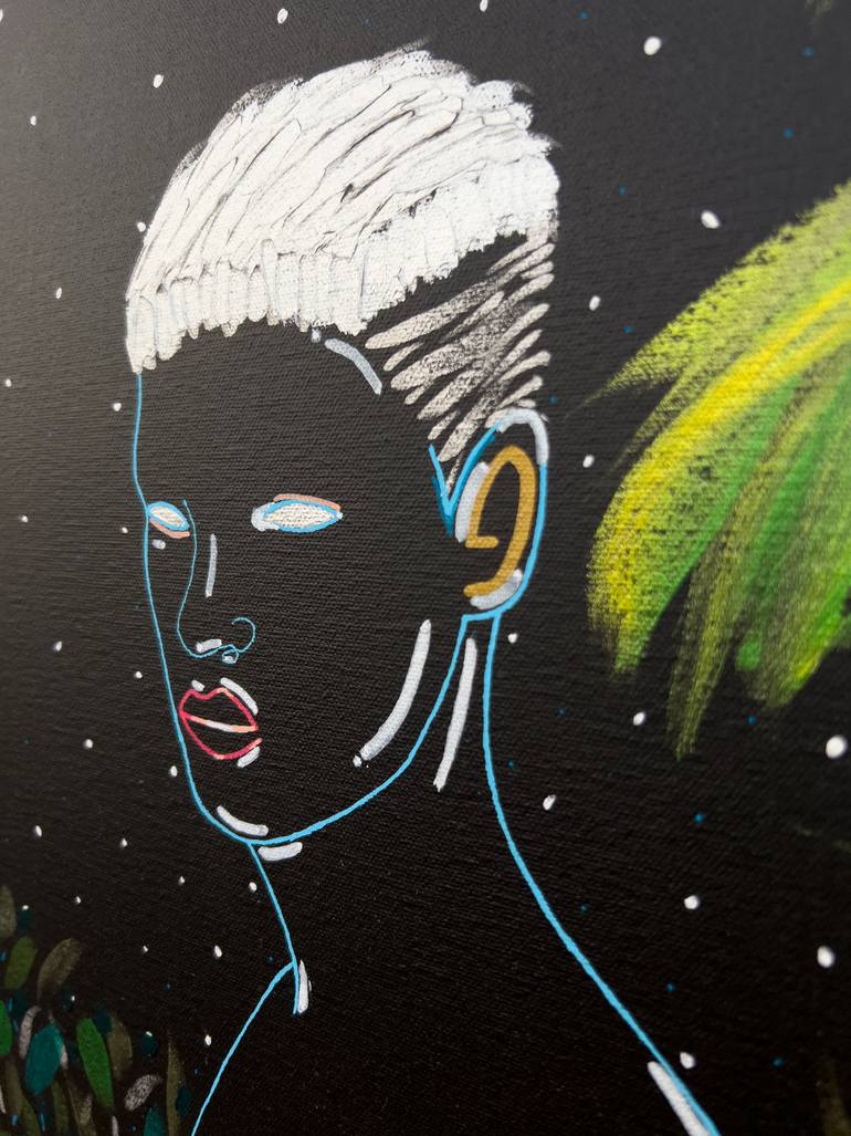 Original Futurism Performing Arts Painting by Yermine Richardson